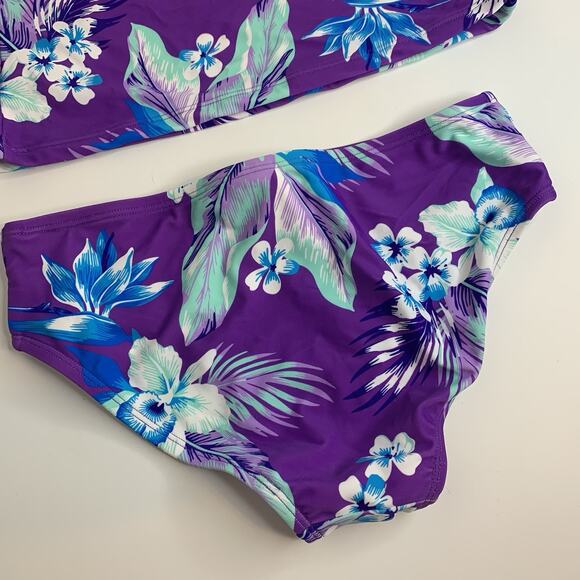 Kanu Surf Girls Melanie Beach Sport 2 Piece Tankini Swimsuit Size 14 UPF 50+ - Picture 11 of 13